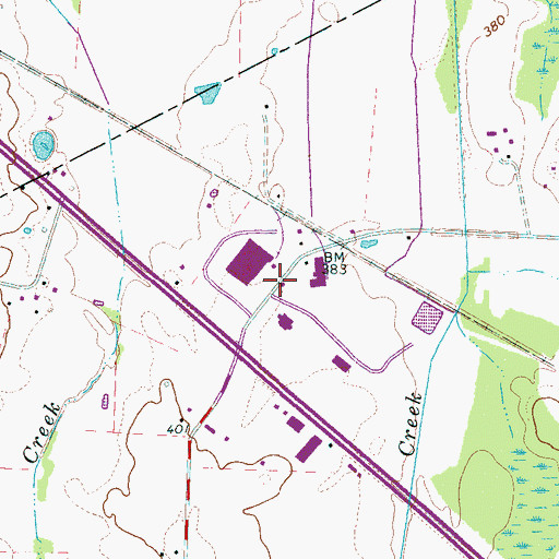 Topographic Map of Magic Valley Industrial Park, TN