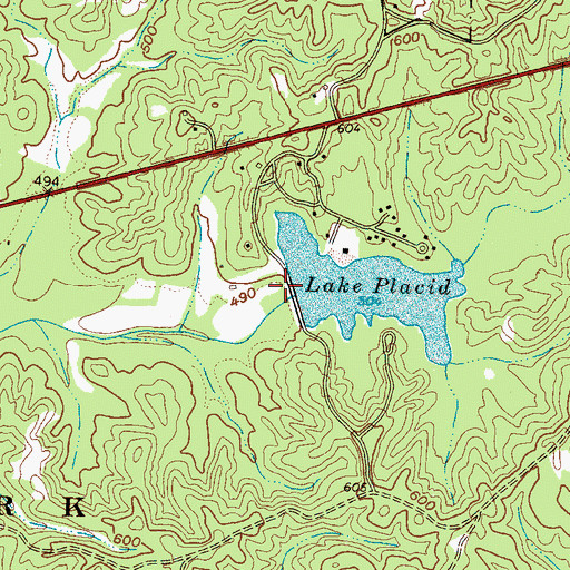 Topographic Map of Owens Mills (historical), TN
