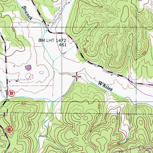 Topographic Map of Old Mill (historical), TN