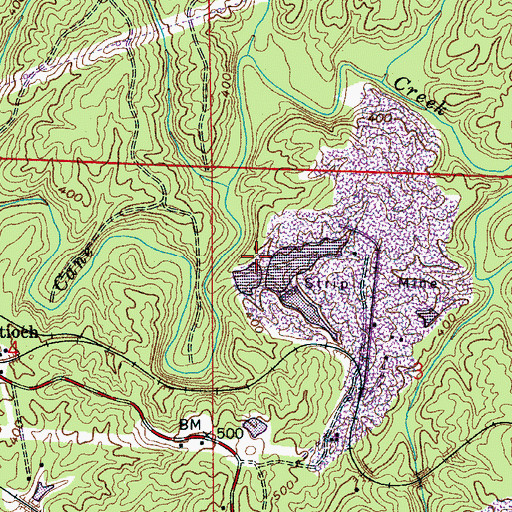 Topographic Map of Chetopa Mine - Impoundment Number 2, AL