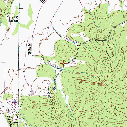 Topographic Map of Camps School (historical), TN