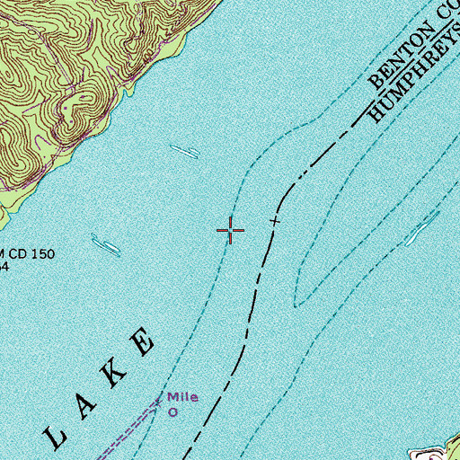 Topographic Map of Clarks Landing (historical), TN