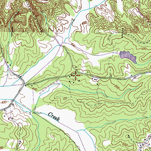 Topographic Map of Cooper School (historical), TN