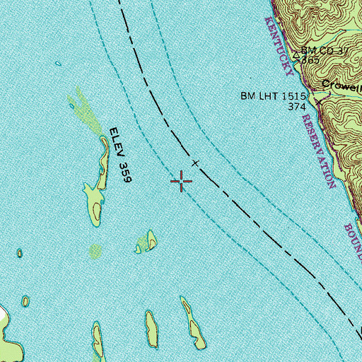 Topographic Map of Farmer Landing (historical), TN