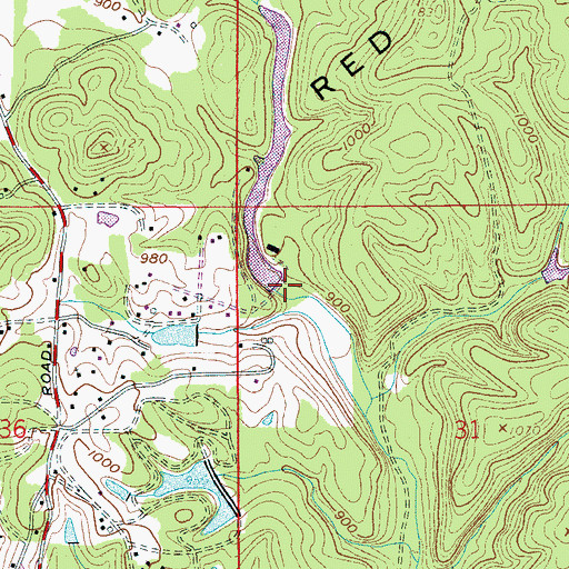 Topographic Map of Cahaba River Lake Dam, AL