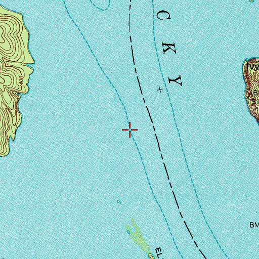 Topographic Map of Pierce Landing (historical), TN