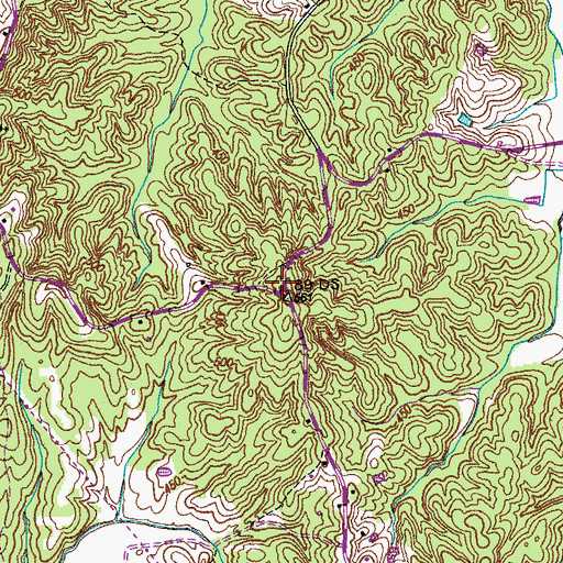 Topographic Map of Prospect School (historical), TN