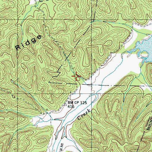 Topographic Map of Rock College School (historical), TN