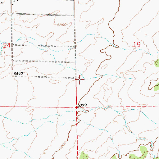Topographic Map of Valley High School, AZ
