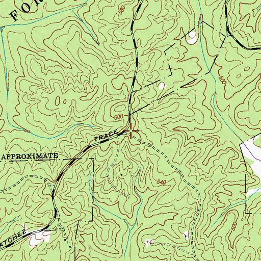 Topographic Map of Wiley School (historical), TN
