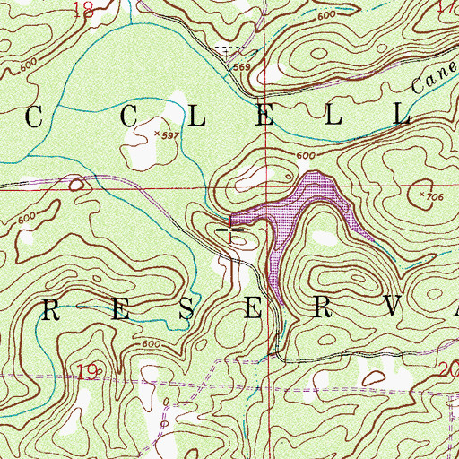 Topographic Map of Pelham Range Dam, AL