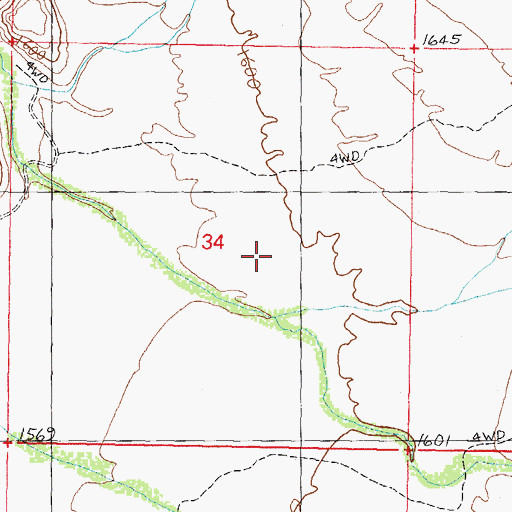 Topographic Map of Valley of the Ajo, AZ