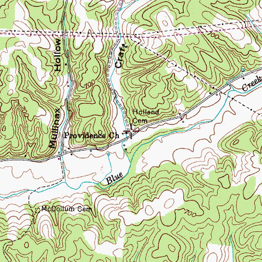 Topographic Map of Wallace School (historical), TN