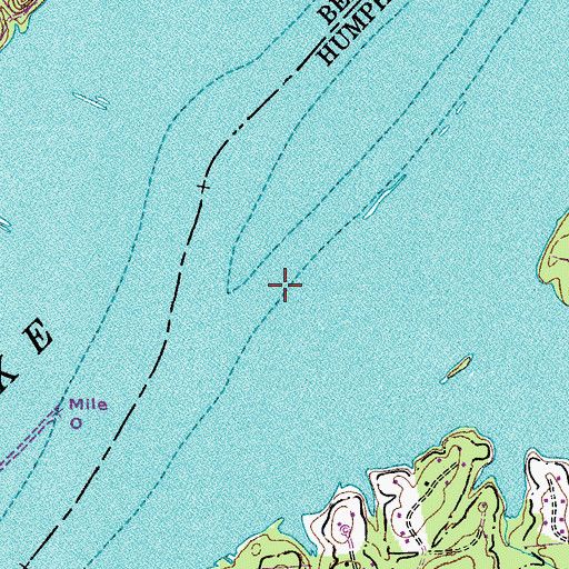 Topographic Map of Waverly Landing (historical), TN