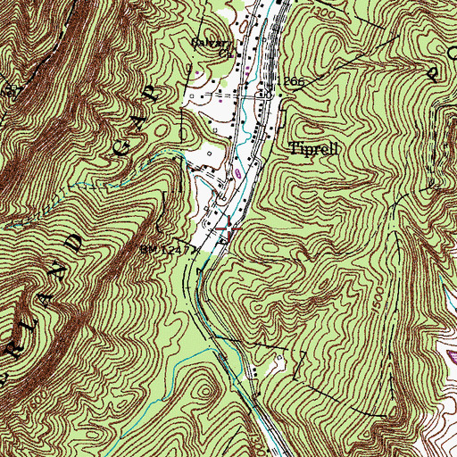 Topographic Map of Tiprell School (historical), TN