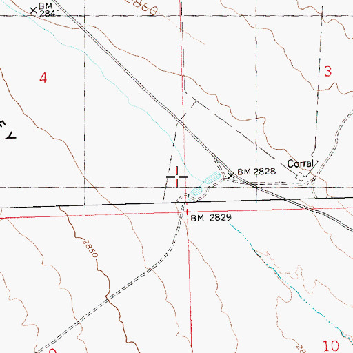 Topographic Map of Valley Ranch, AZ