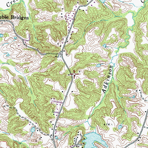 Topographic Map of Craig Chapel (historical), TN