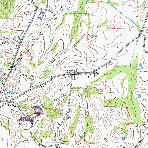 Topographic Map of Dixon School (historical), TN