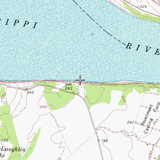 Topographic Map of Duvalls Landing, TN
