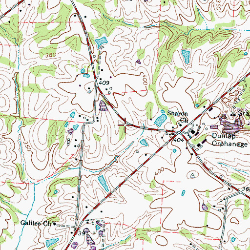 Topographic Map of Elmoro School (historical), TN