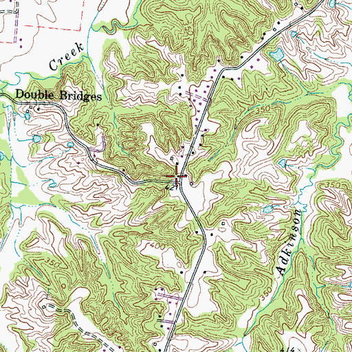 Topographic Map of Mormon Church (historical), TN