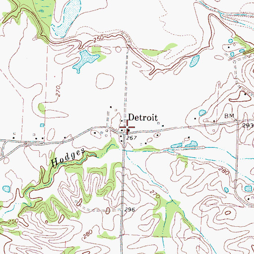 Topographic Map of Pentecost Church, TN