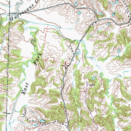 Topographic Map of Pentecost Church (historical), TN