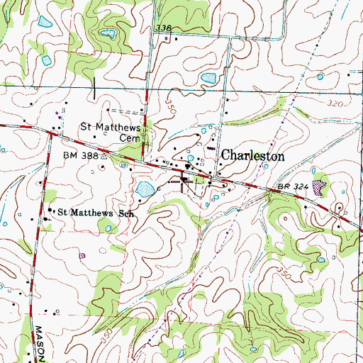 Topographic Map of Phelan School (historical), TN