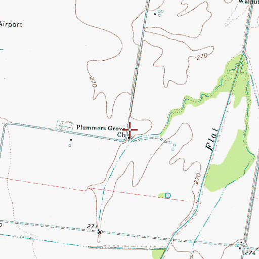 Topographic Map of Plumer Grove School (historical), TN