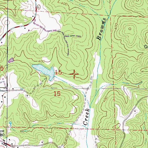 Topographic Map of Dubose Lake, AL