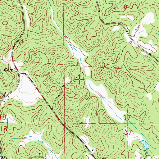 Topographic Map of Killingsworth Lake, AL