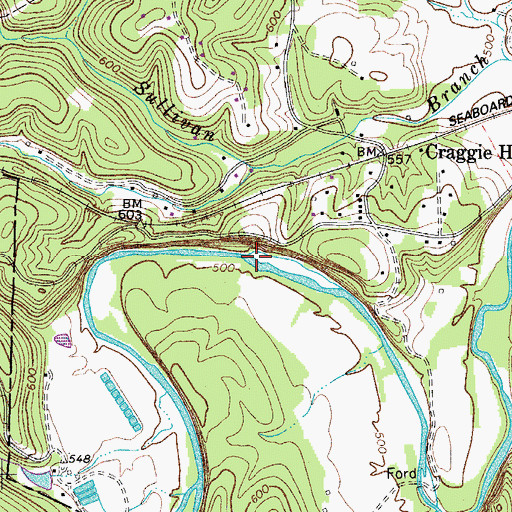 Topographic Map of Turnbull Forge (historical), TN