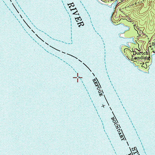 Topographic Map of Abernathy Landing (historical), TN