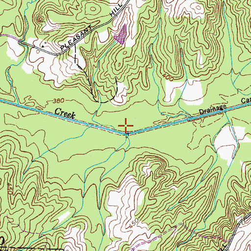 Topographic Map of Bear Creek Mill (historical), TN