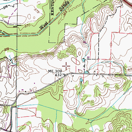 Topographic Map of Carter School (historical), TN