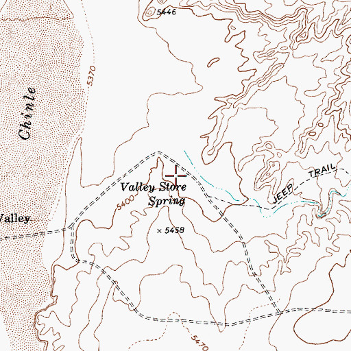 Topographic Map of Valley Store Spring, AZ