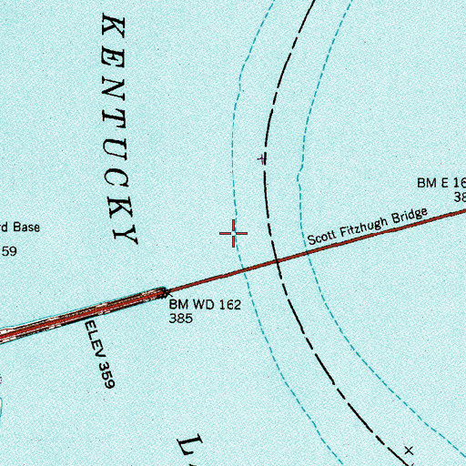 Topographic Map of Centerville Landing (historical), TN