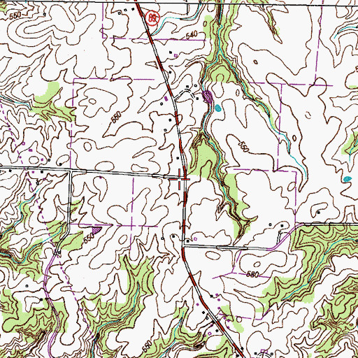 Topographic Map of Elbethel School (historical), TN