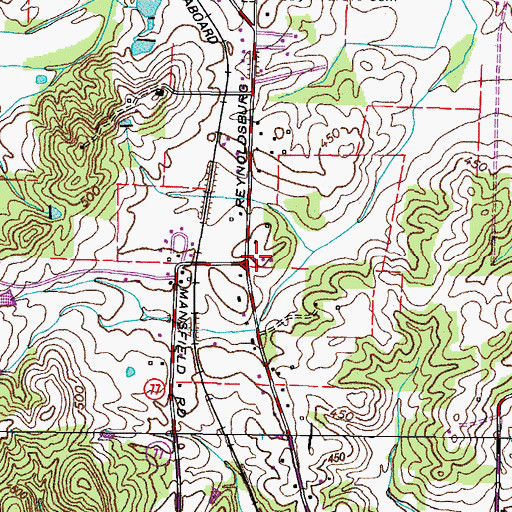 Topographic Map of Fowler School (historical), TN