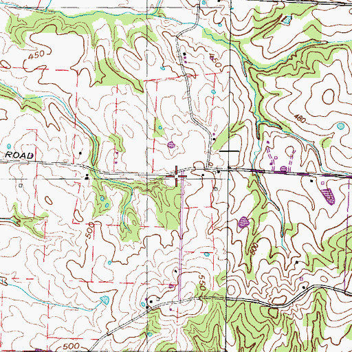 Topographic Map of Hunt School (historical), TN