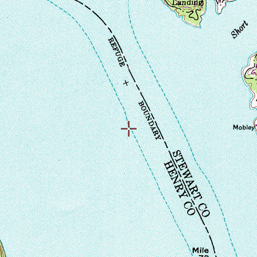 Topographic Map of Kays Landing (historical), TN