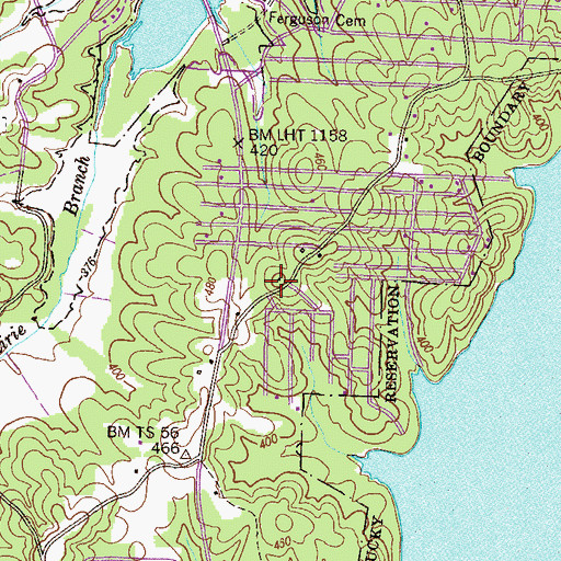 Topographic Map of Liberty School Number 13 (historical), TN