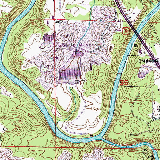 Topographic Map of Hallmark Lake Dam, AL