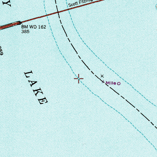 Topographic Map of Mouth of Sandy Landing (historical), TN