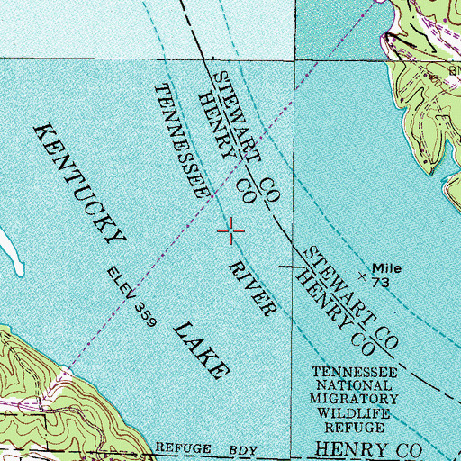 Topographic Map of Murphy Landing (historical), TN