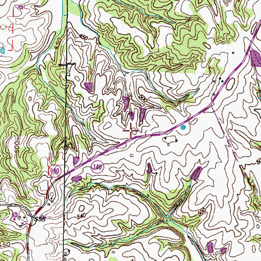 Topographic Map of Nichols School (historical), TN