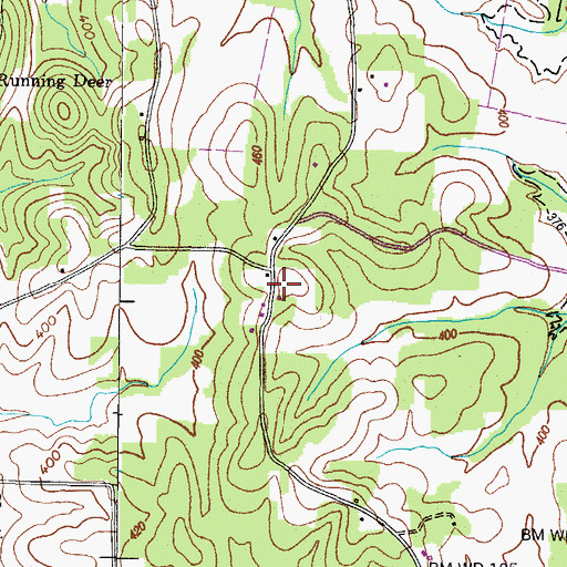Topographic Map of Noah Chapel (historical), TN