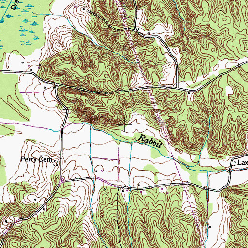 Topographic Map of Redtop School (historical), TN