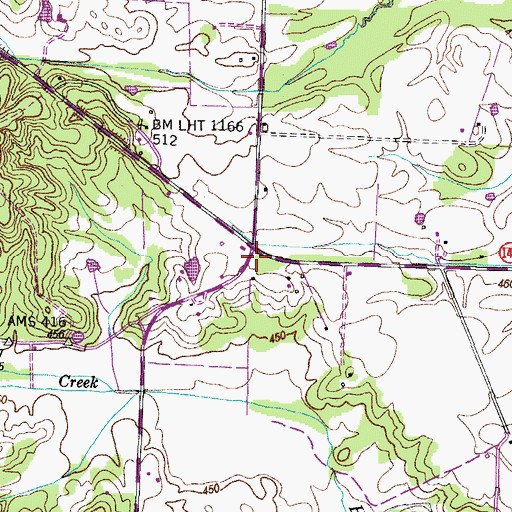 Topographic Map of Solomon School (historical), TN