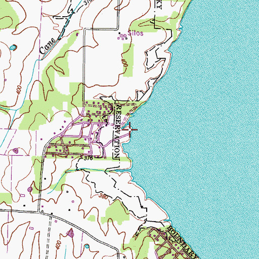 Topographic Map of Sorrells Dock, TN